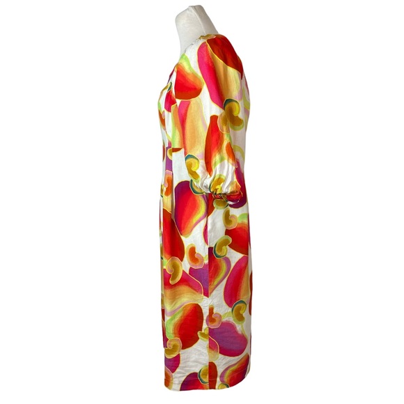 FARM Rio Colorful Abstract Midi Dress - Picture 6 of 16